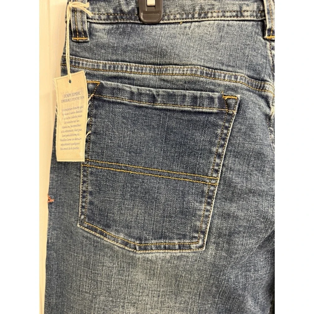 NEW Prana Axiom Jeans Men's 33x32 Stretch Straight Leg Stone Wash Performance